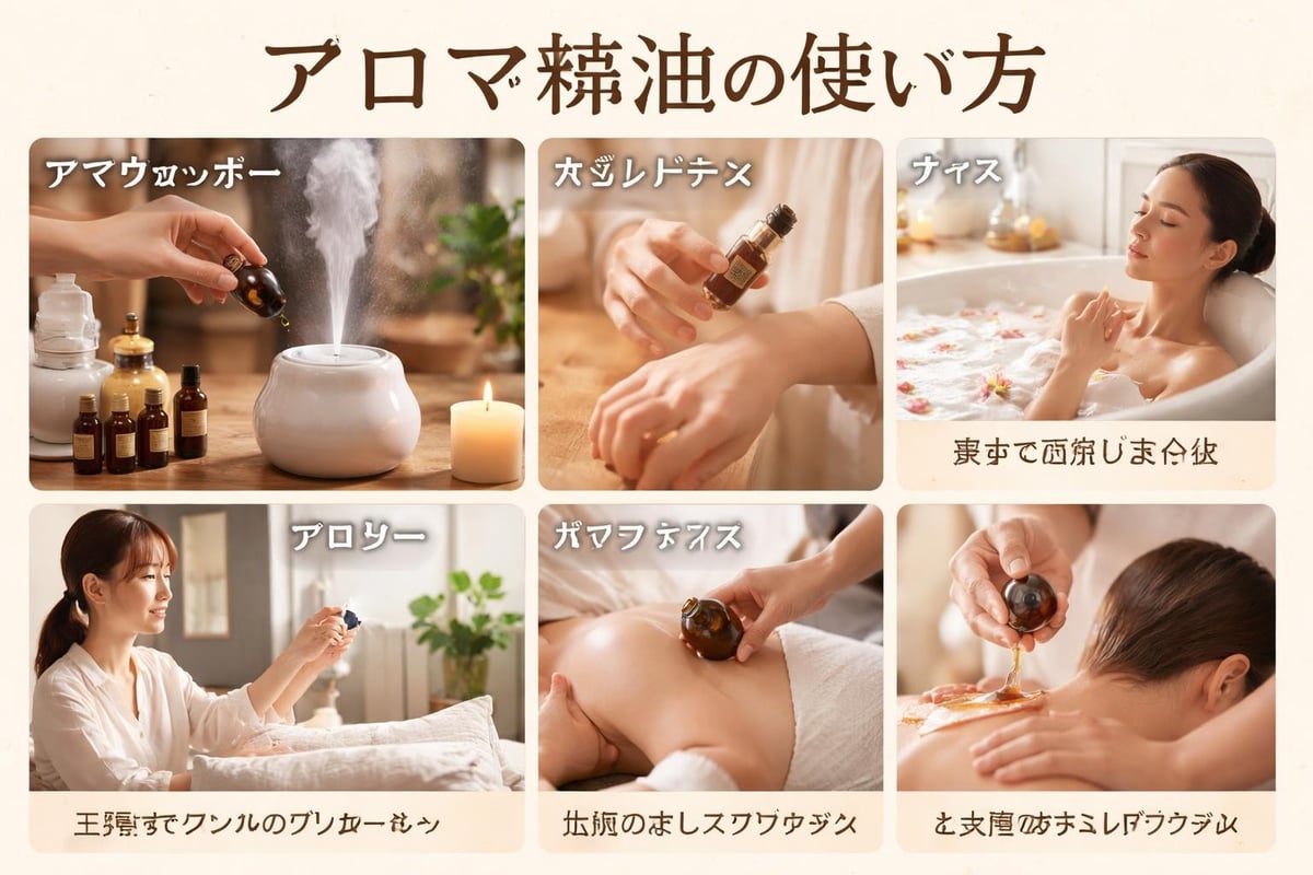 アロマセラピーの多様な使用方法