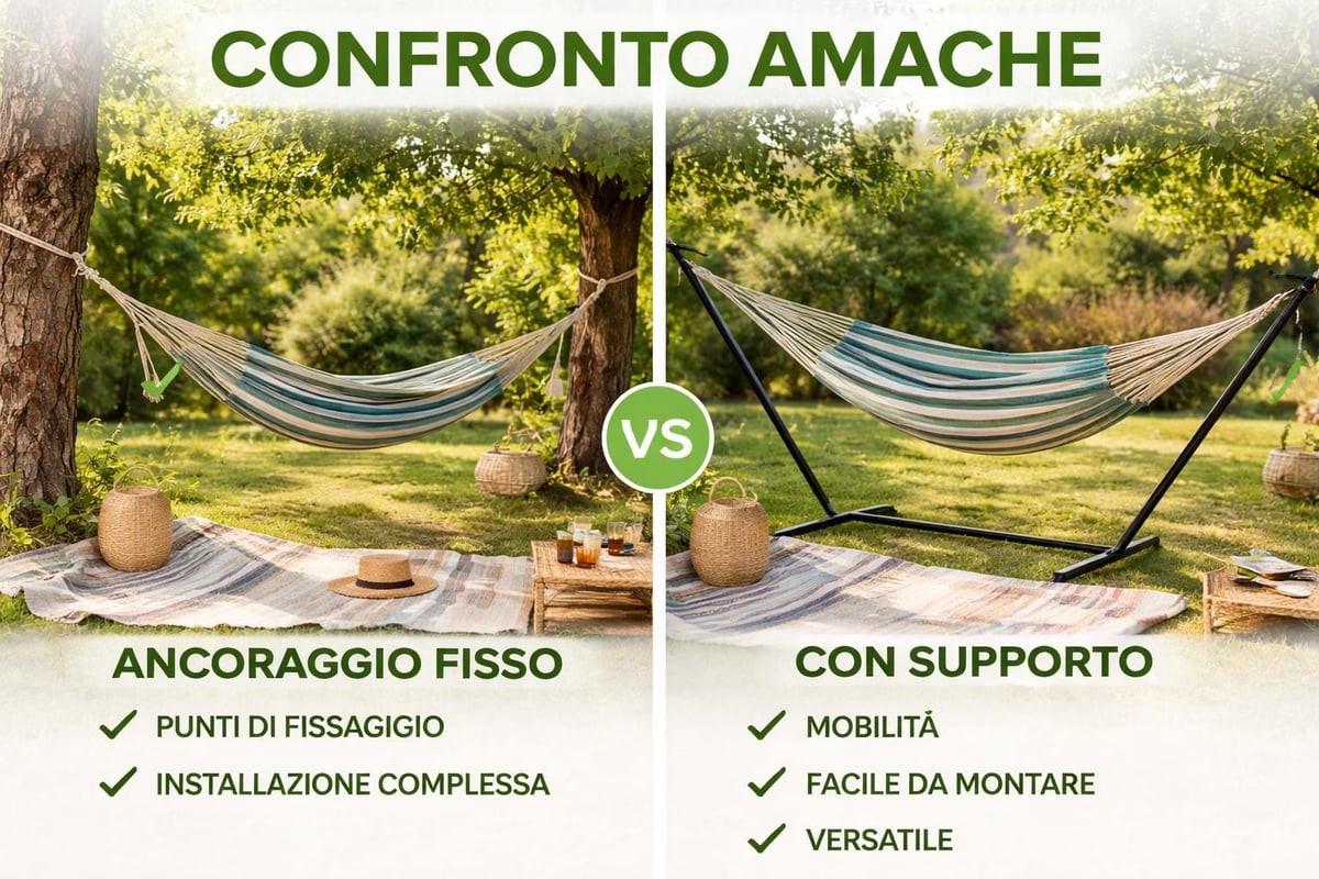 Vantaggi amaca con supporto