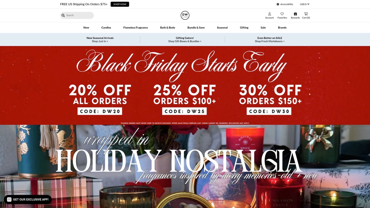 9 Best Christmas Candle Scents to Try in 2025 - Peppermint Bark by DW Home