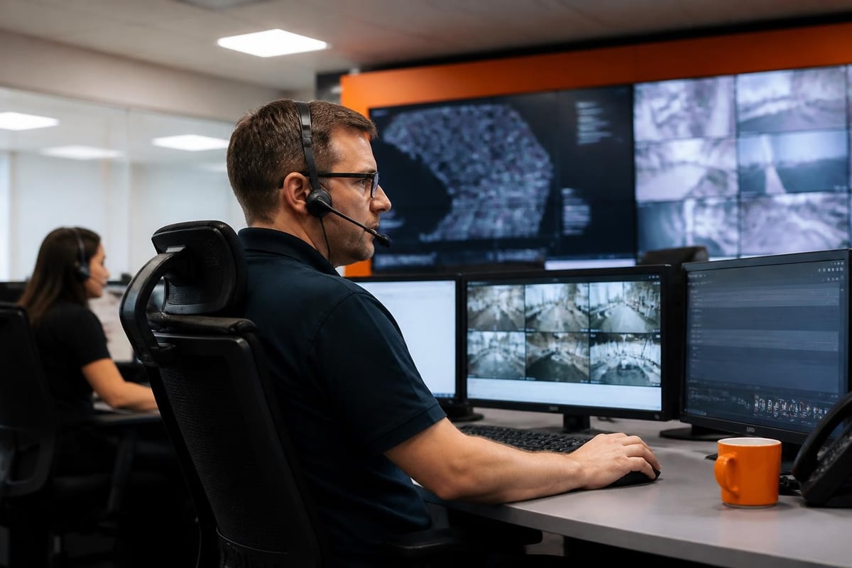 Monitoring centre certification compliance