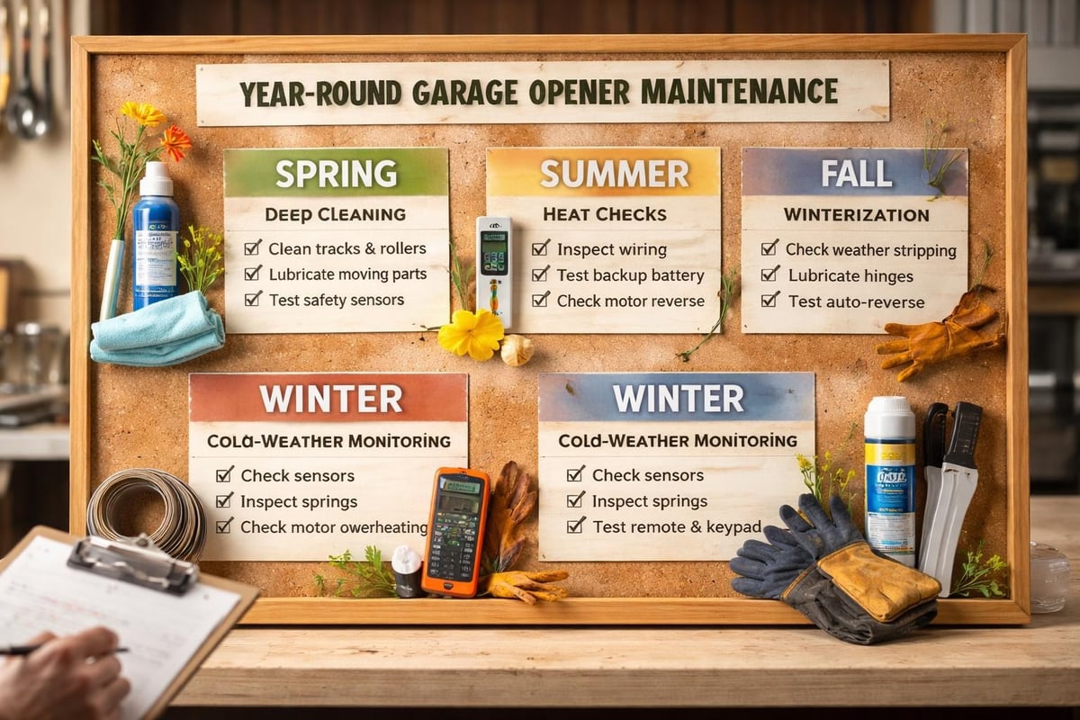 Seasonal maintenance calendar