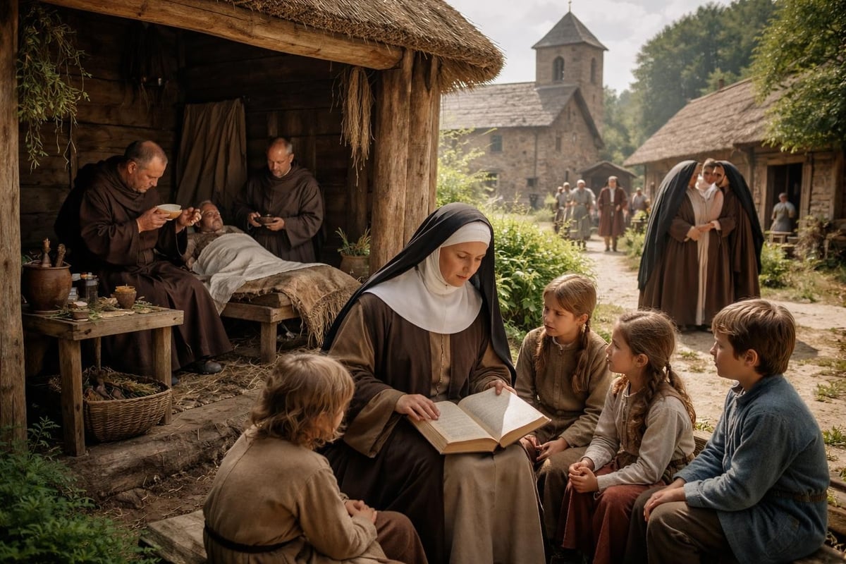 Saint Walburga's evangelization methods