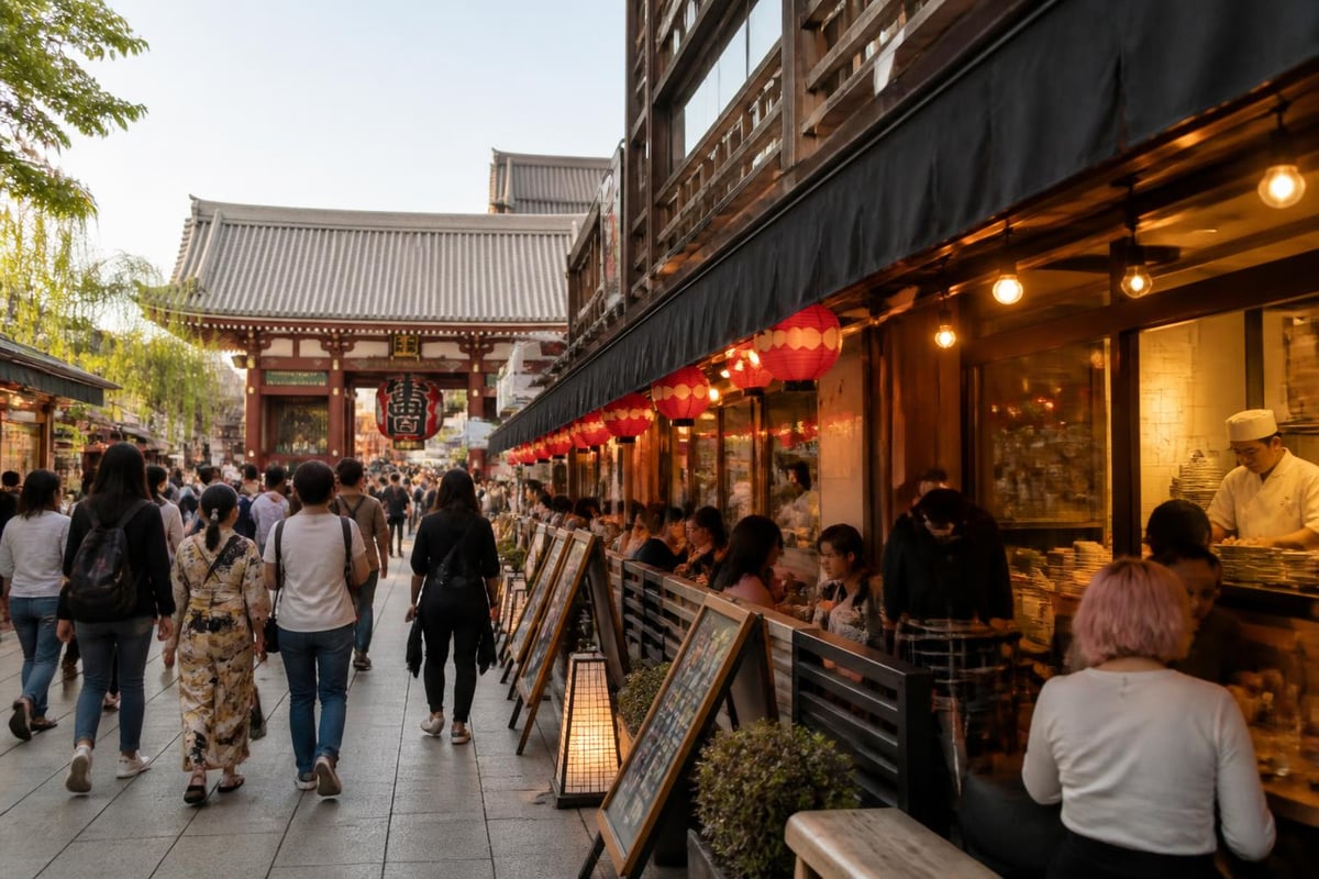Asakusa dining atmosphere