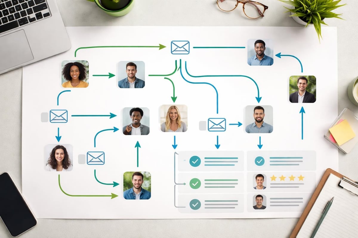 Email campaign automation flow