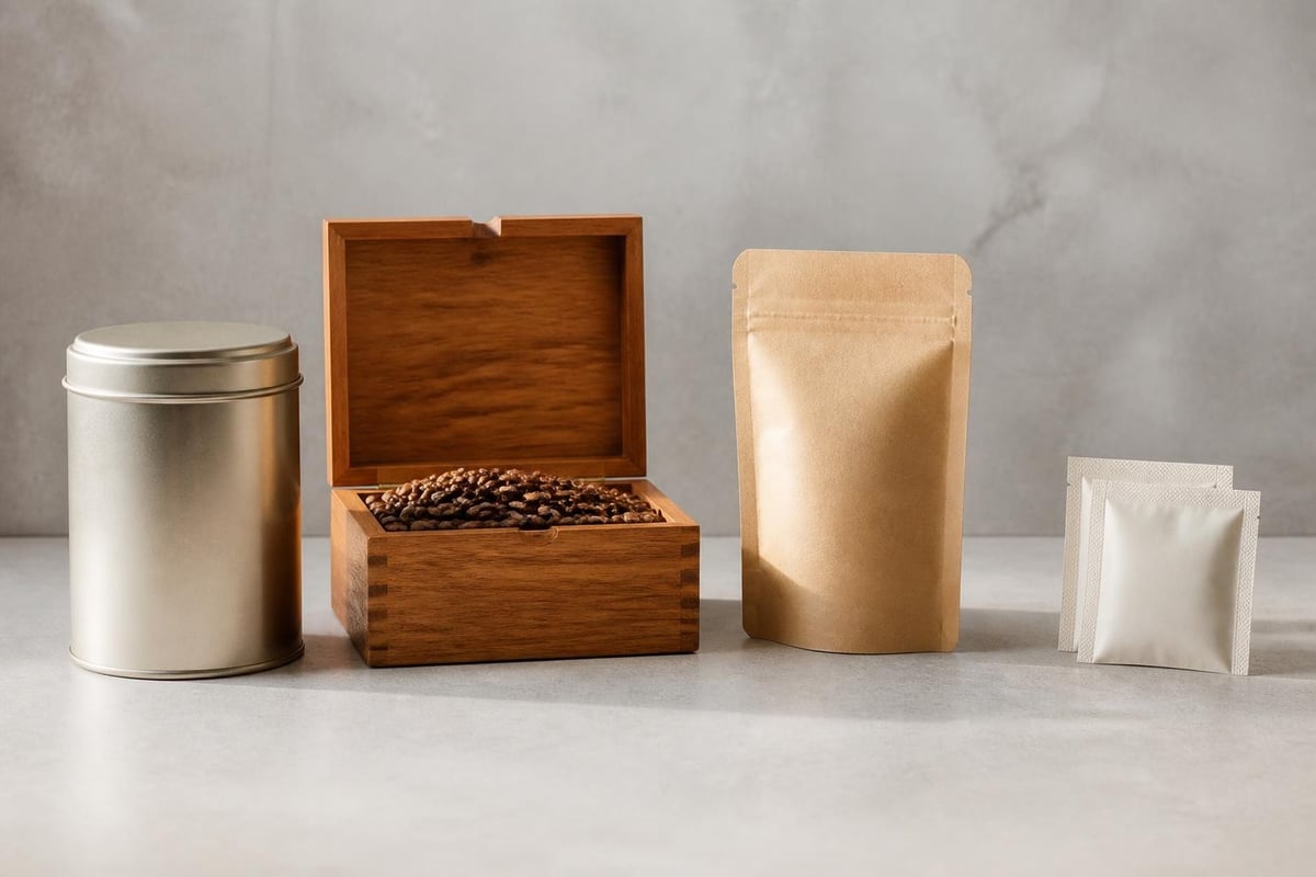 Coffee gift set packaging styles