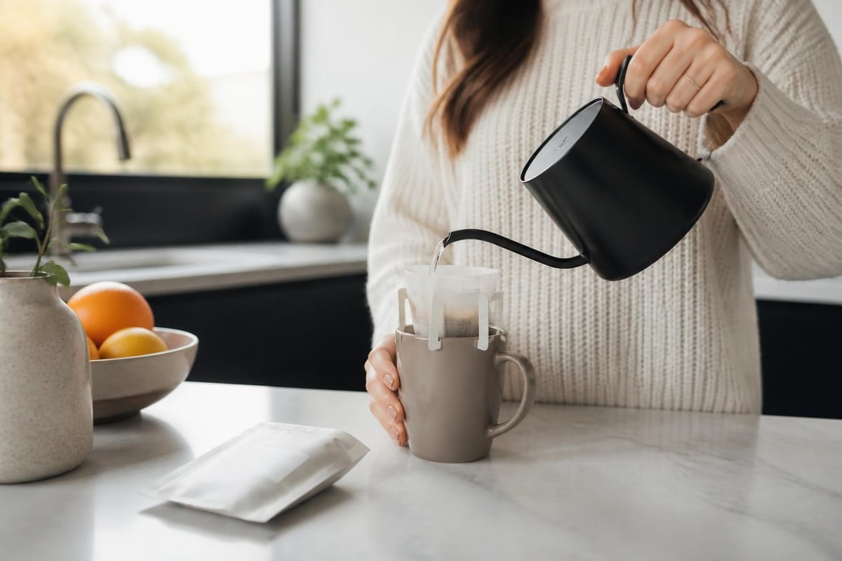 Portable coffee brewing