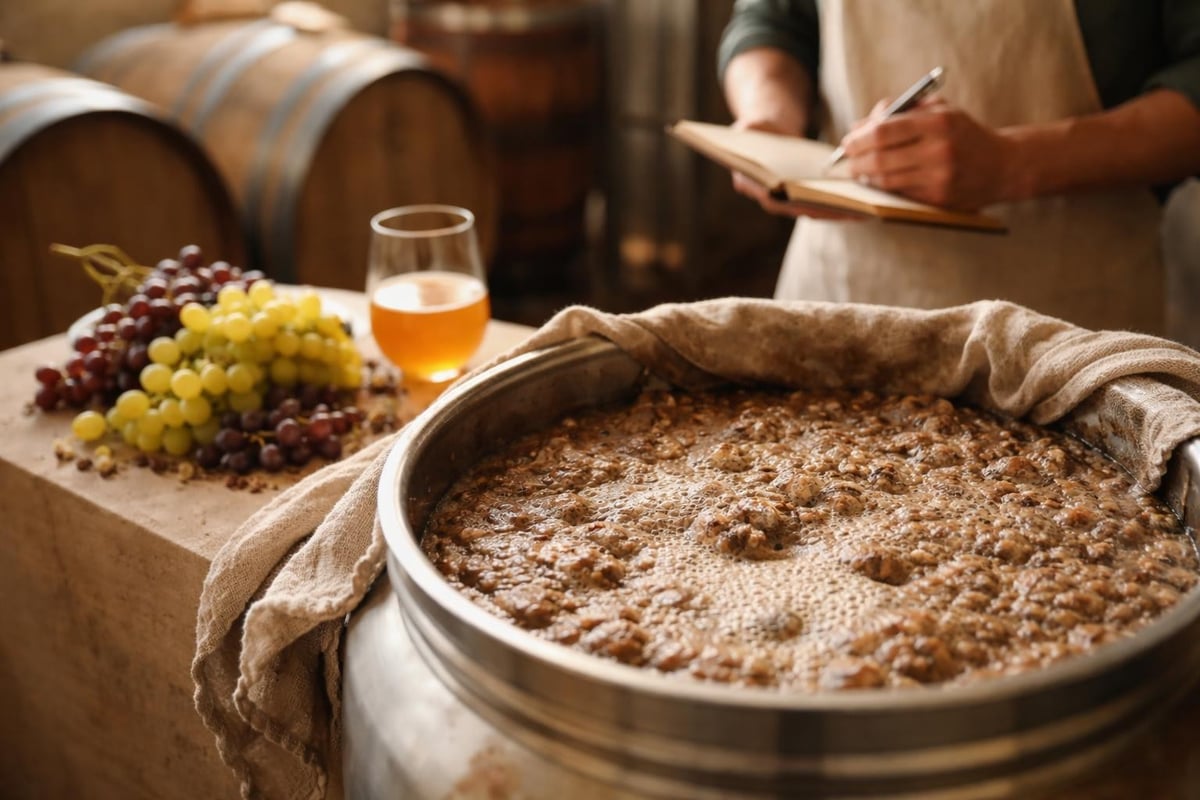 Natural wine fermentation
