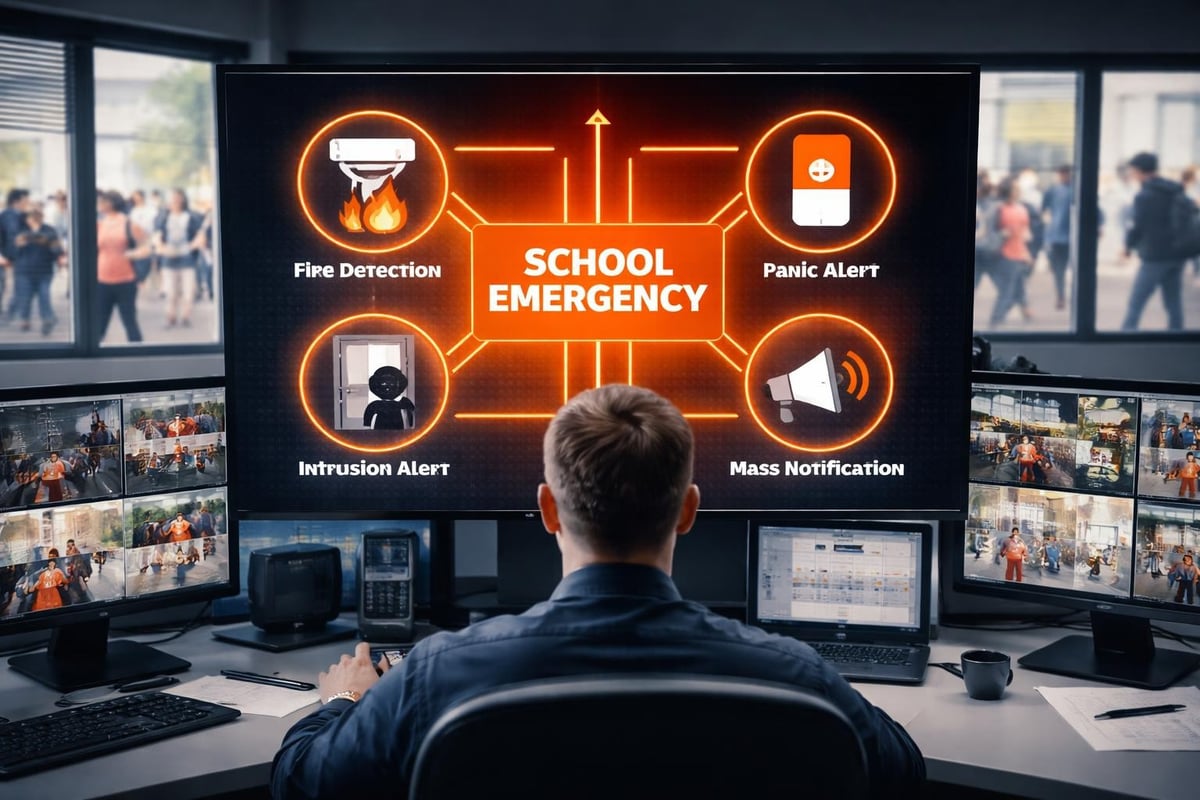 School alarm system components
