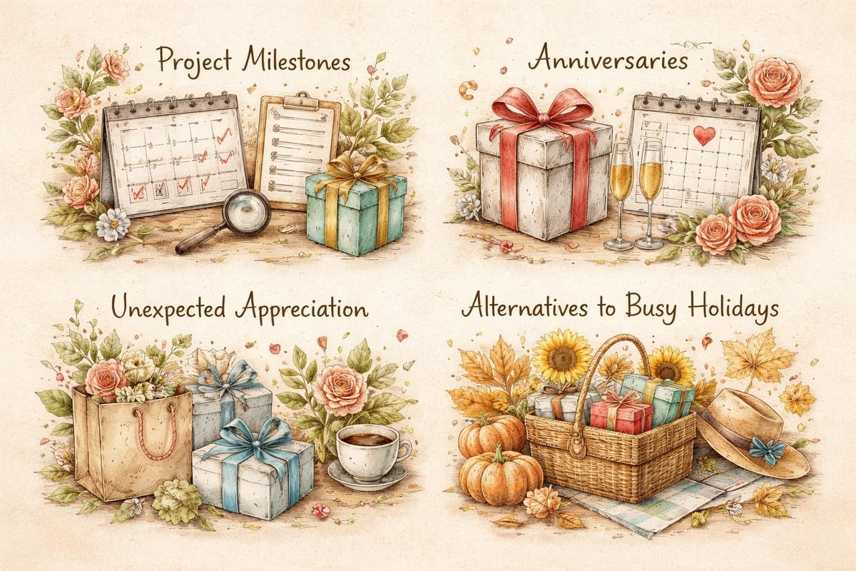 Year-round client gifting calendar