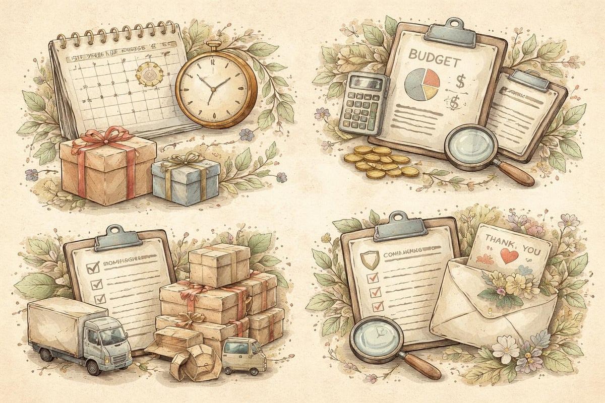 Gift logistics checklist