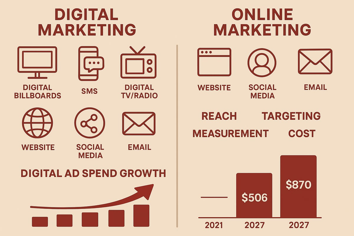 Key Differences Between Digital Marketing and Online Marketing