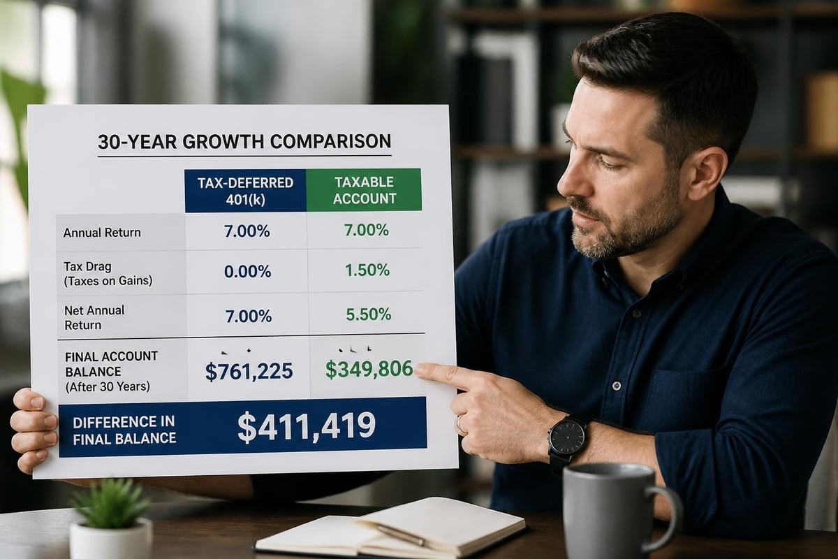 Tax-deferred growth comparison