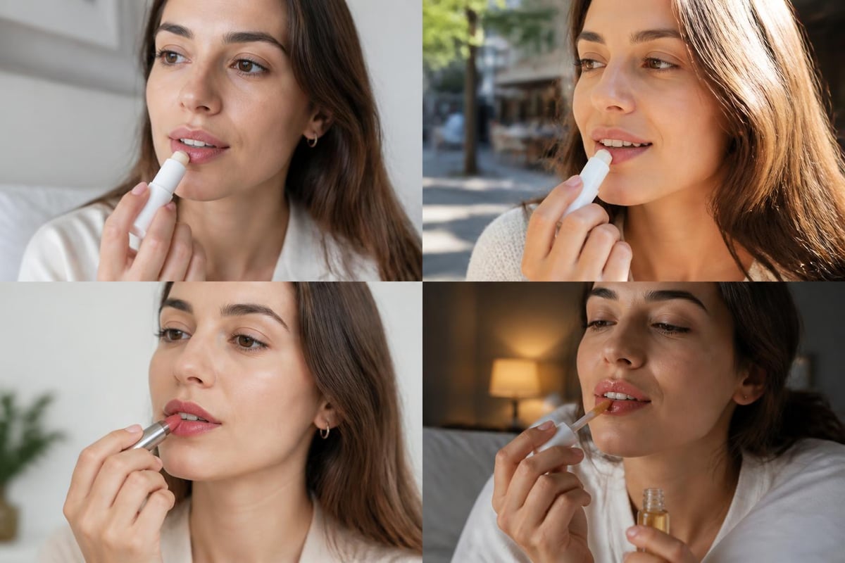 Lip oil daily routine