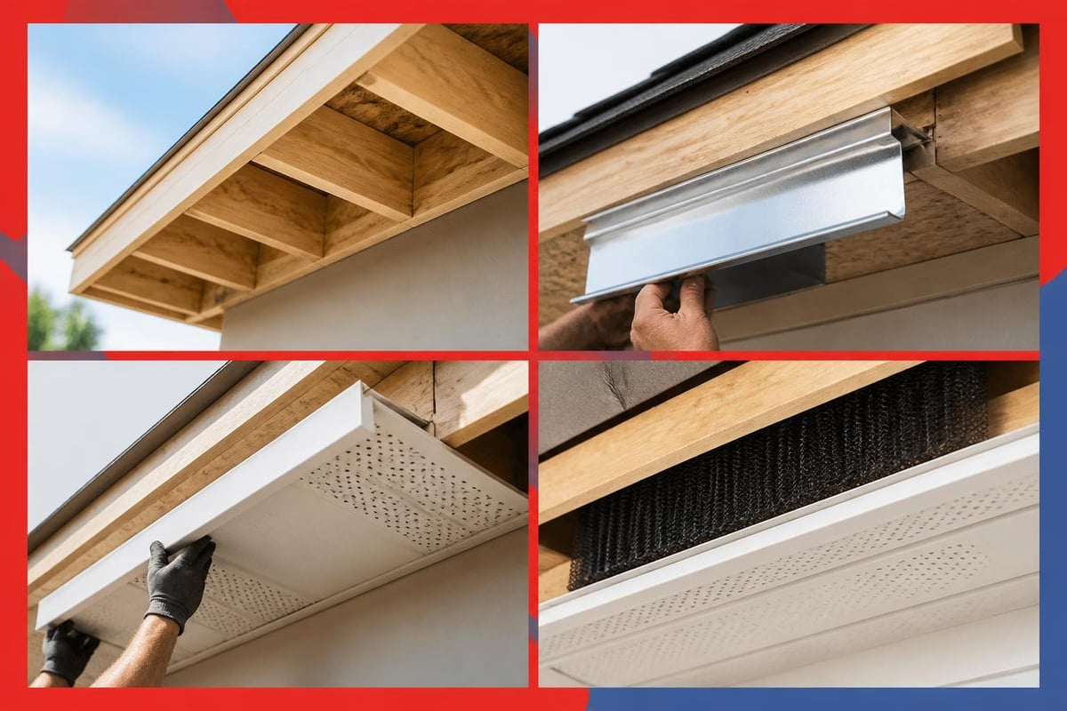 Soffit and fascia installation sequence