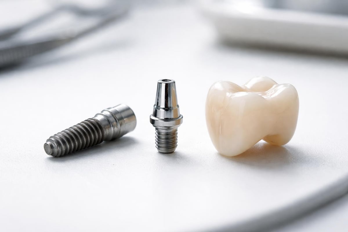Dental implant components and cost breakdown