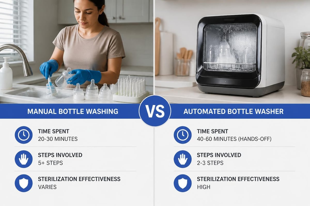 Bottle washing comparison