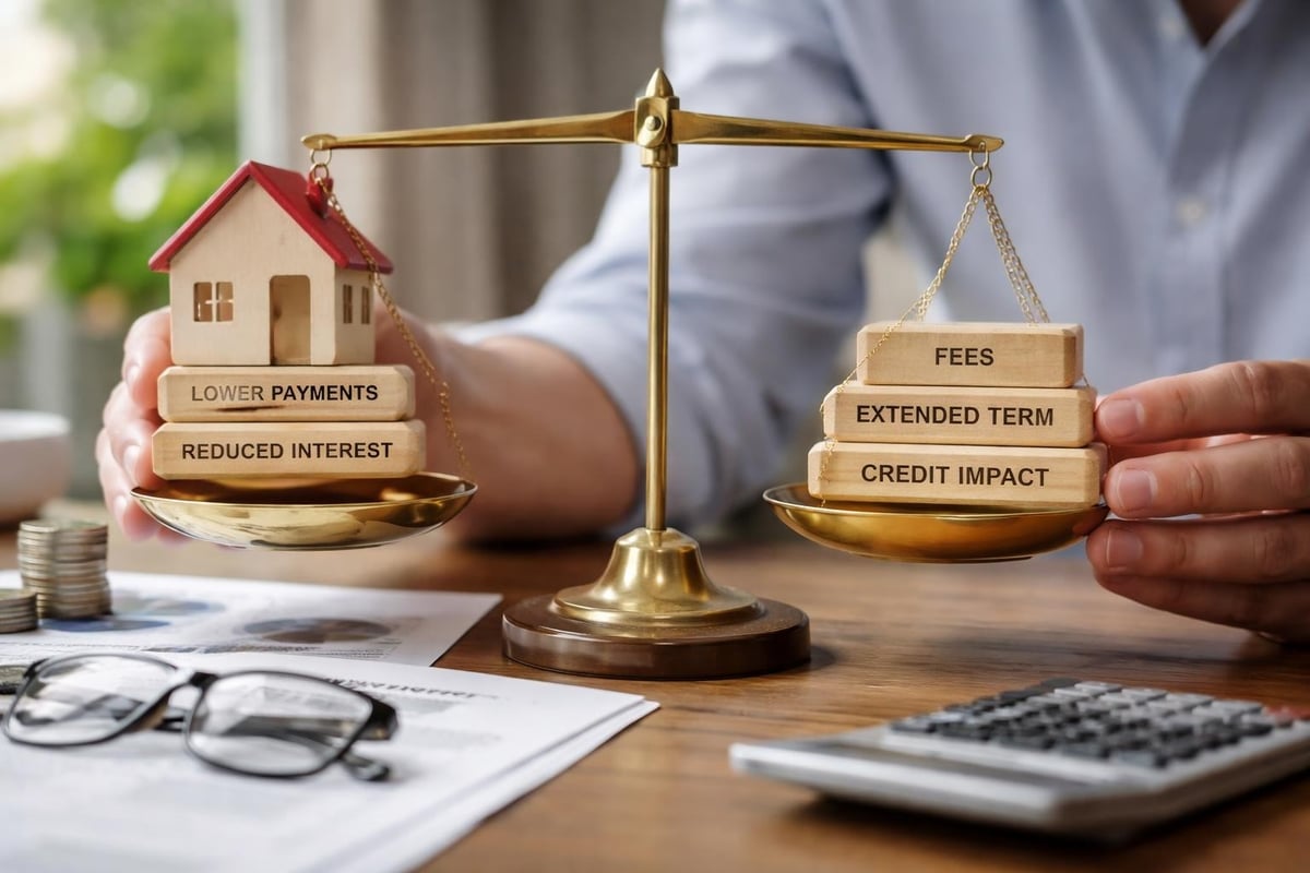 Refinancing pros and cons comparison