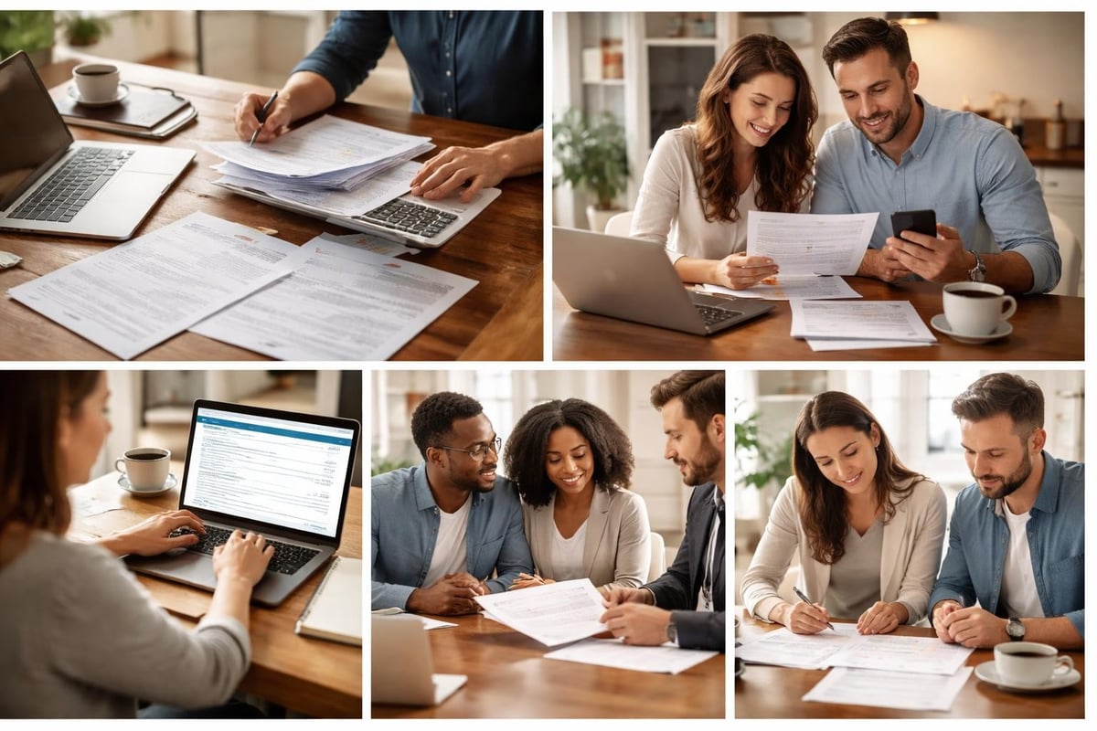 Refinancing application workflow