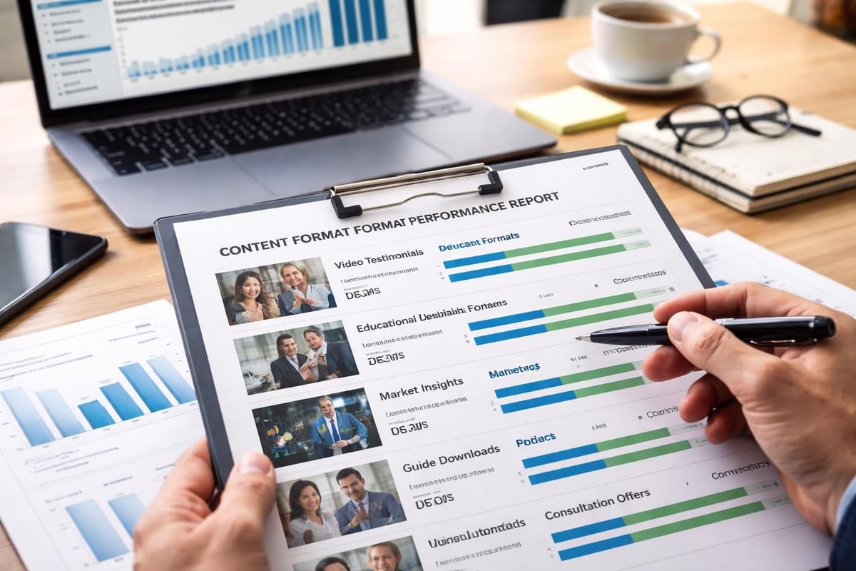 Social Network Advertising for Financial Advisors Social ad content performance comparison