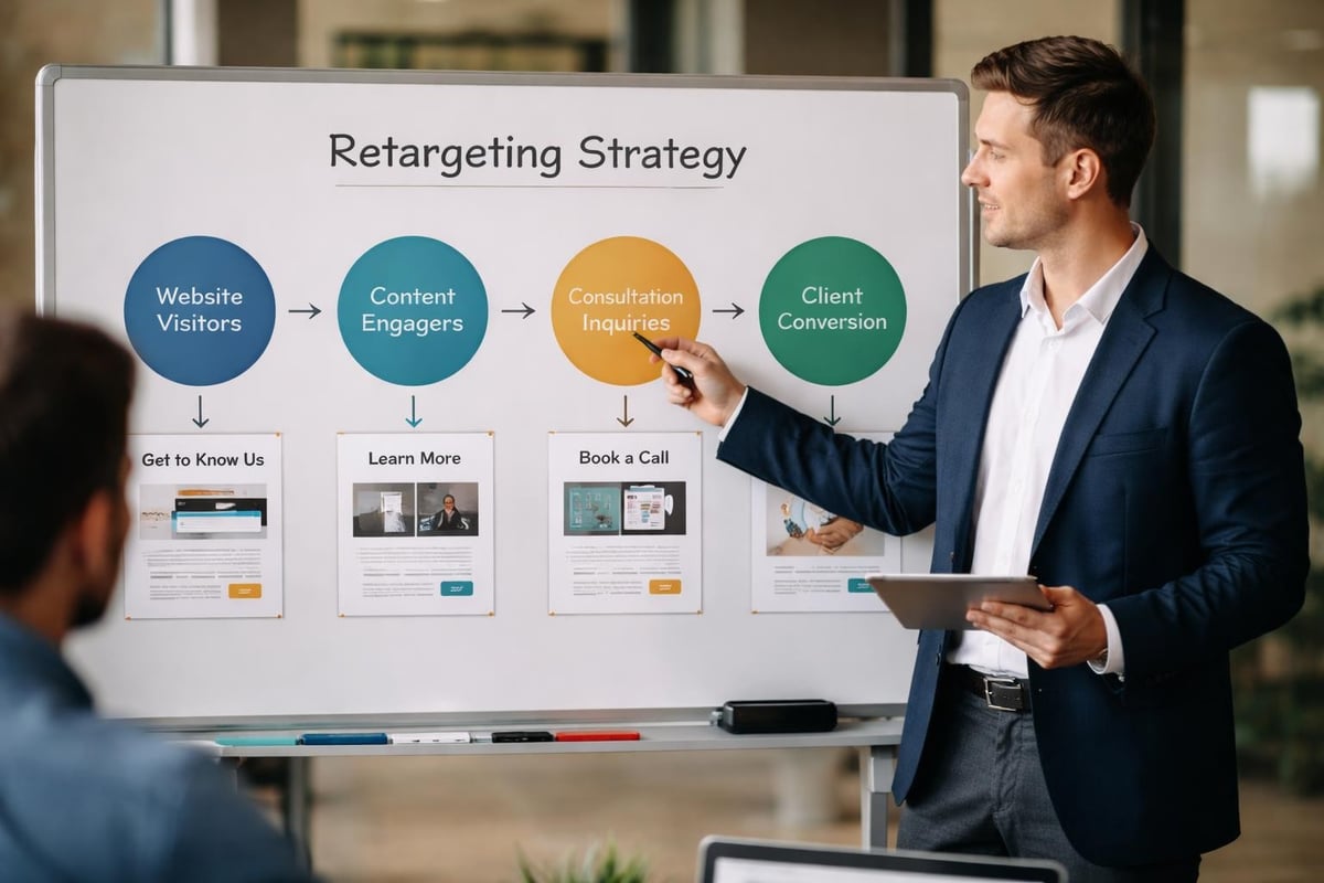 Social Network Advertising for Financial Advisors Retargeting funnel stages