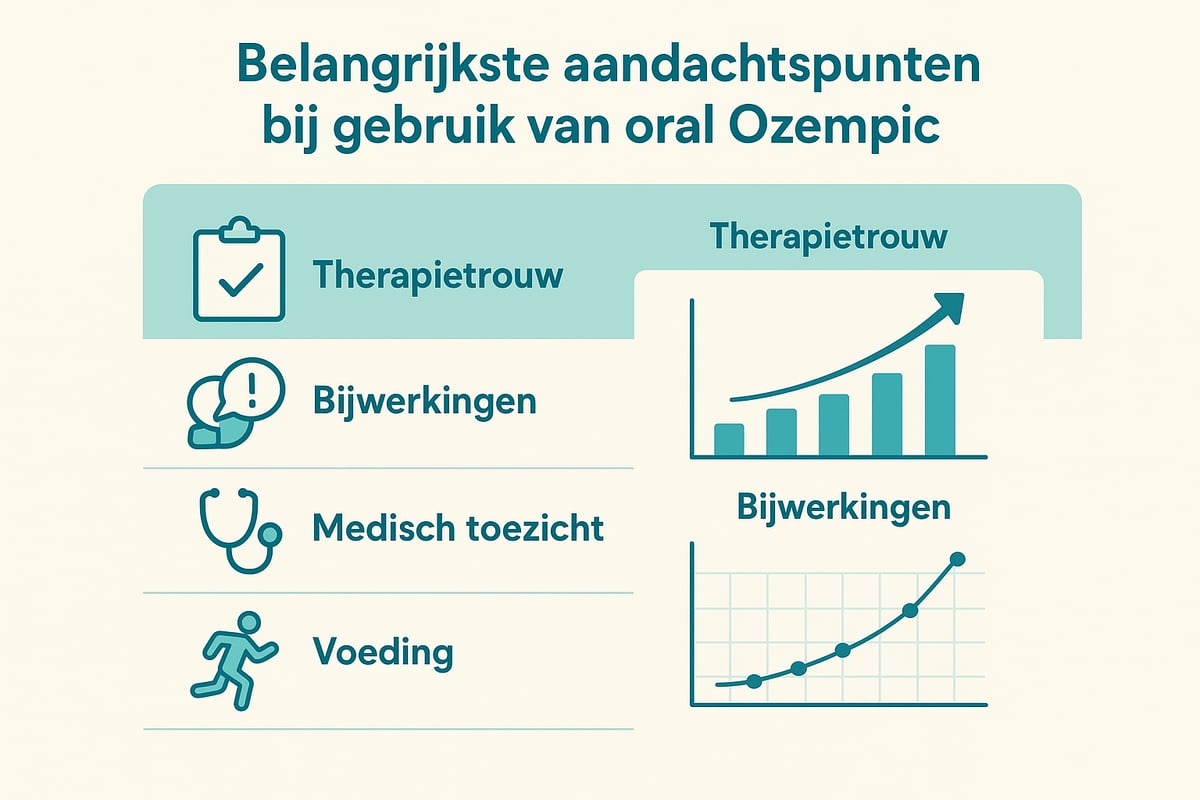 Belangrijkste aandachtspunten voor gebruikers van oral Ozempic