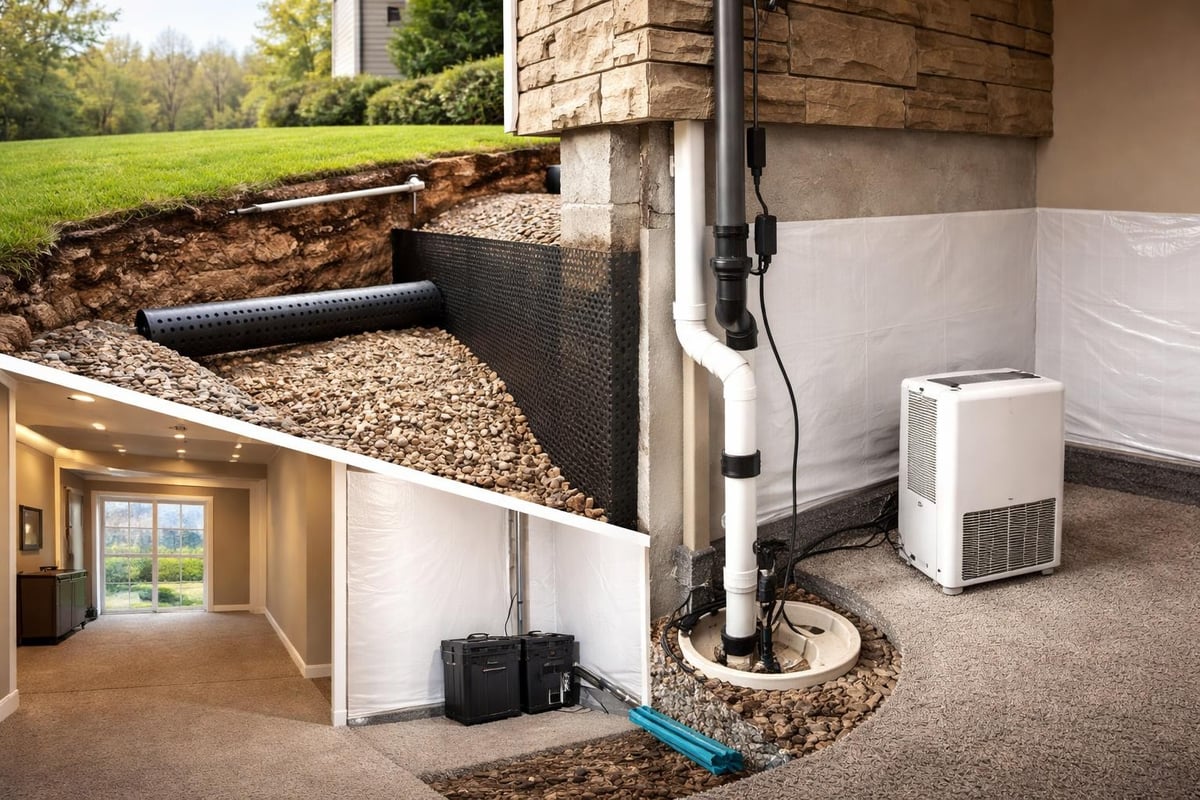 Basement moisture prevention