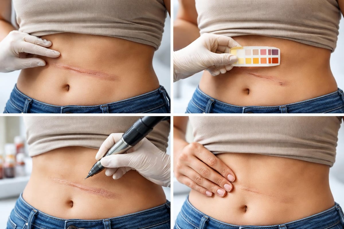 Scar camouflage progression