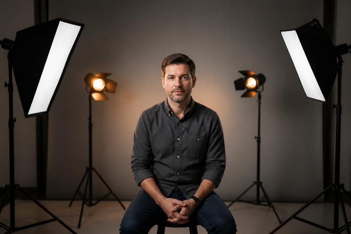 Background lighting setup