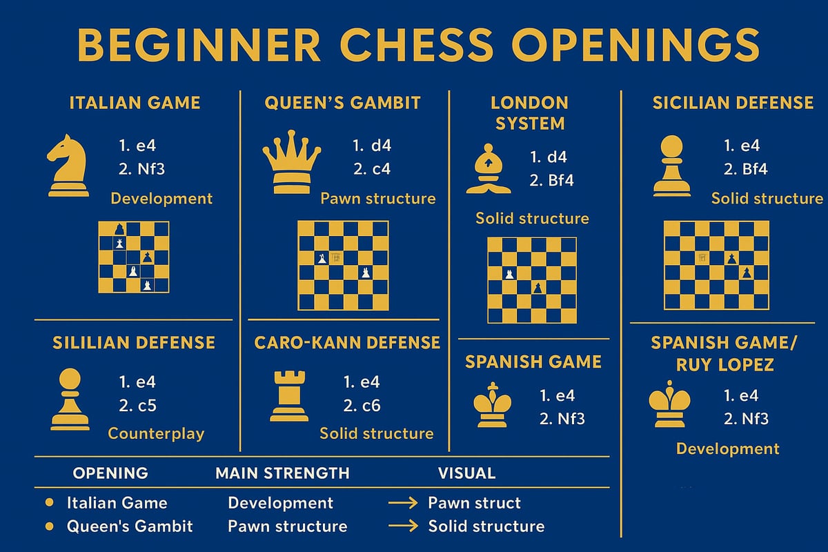 Top Chess Openings Every Beginner Should Practice