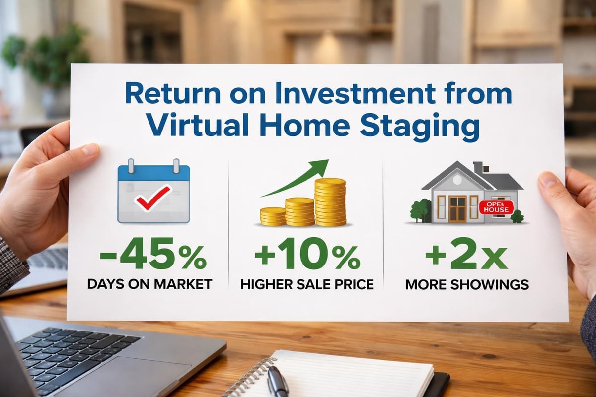 Virtual staging ROI metrics