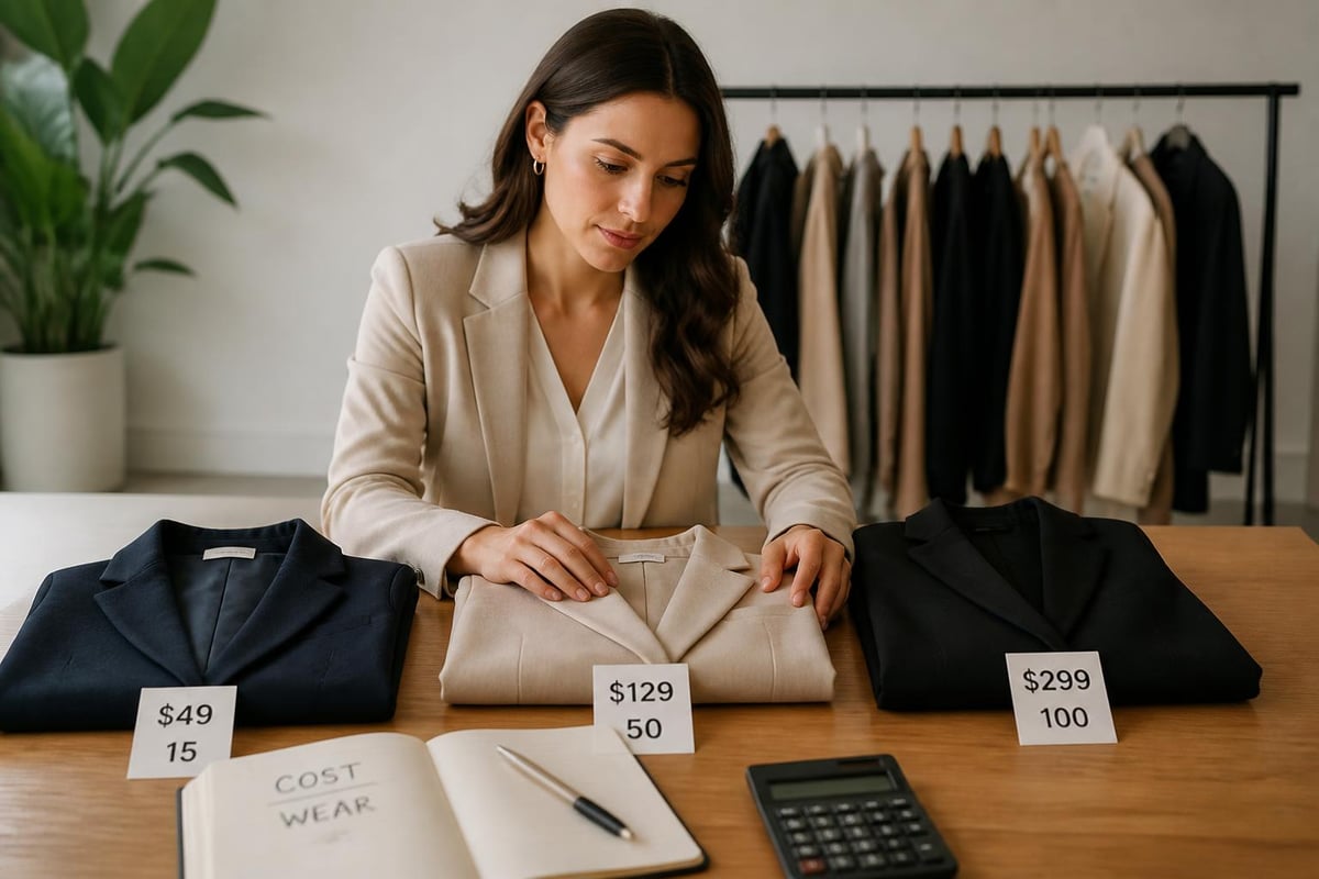 Cost per wear calculation comparison