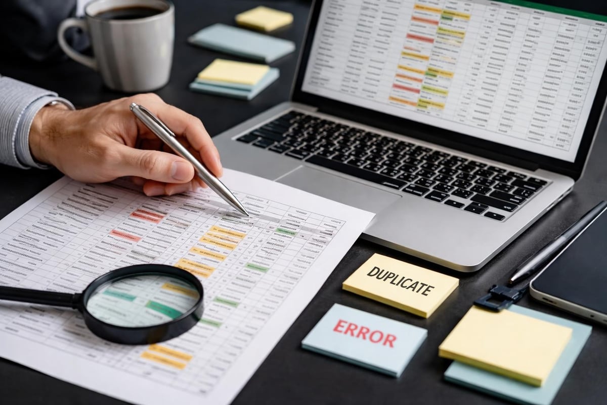 Excel data cleaning workflow