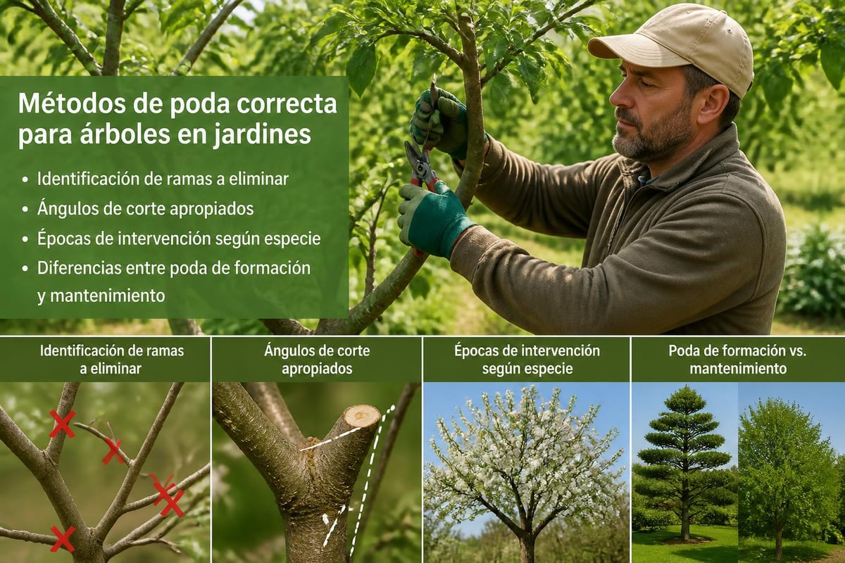 Técnicas de poda sostenible para árboles