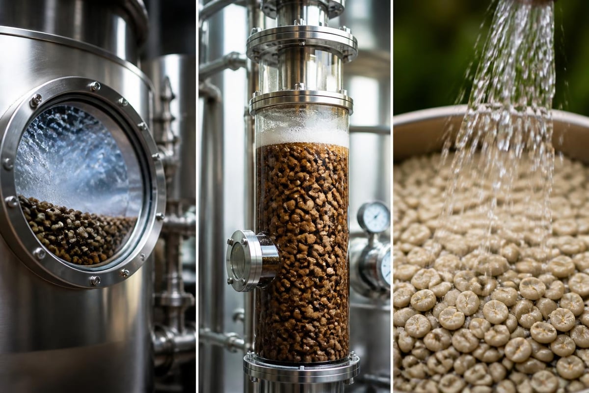 Processus de décaféination naturelle