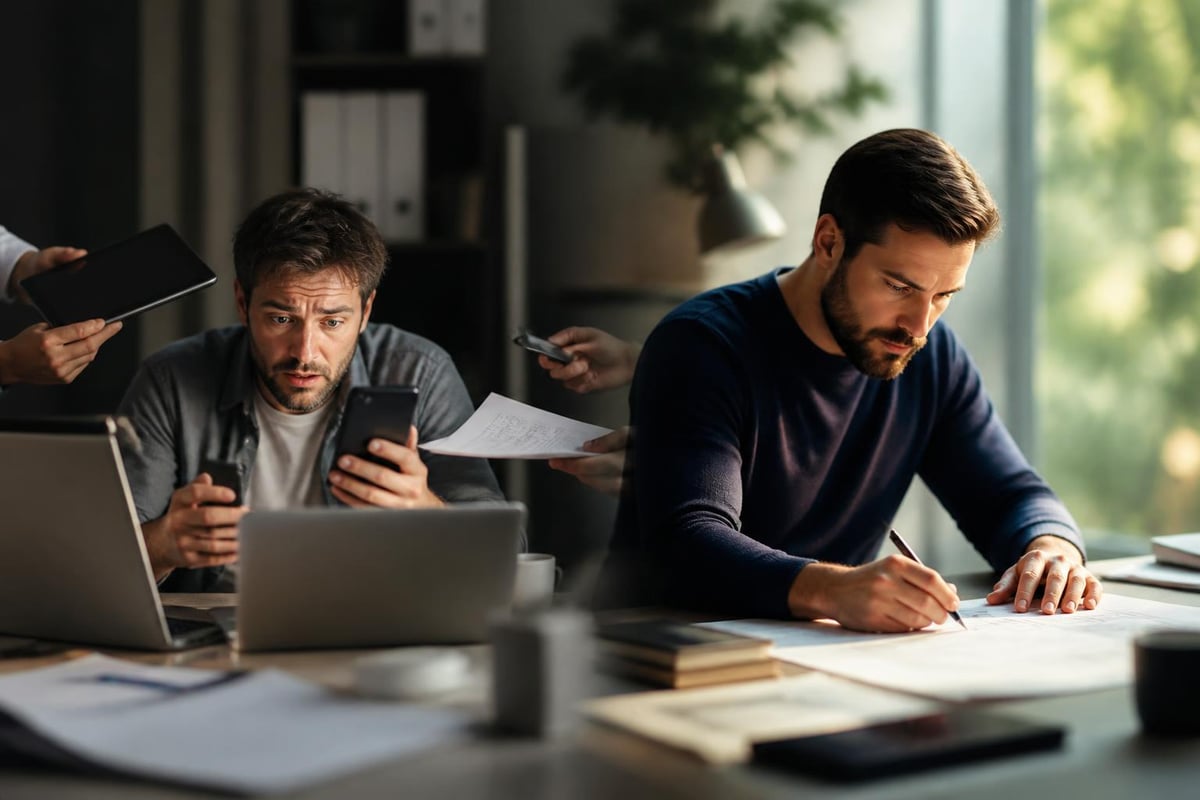 Presencia profesional auténtica versus disponibilidad