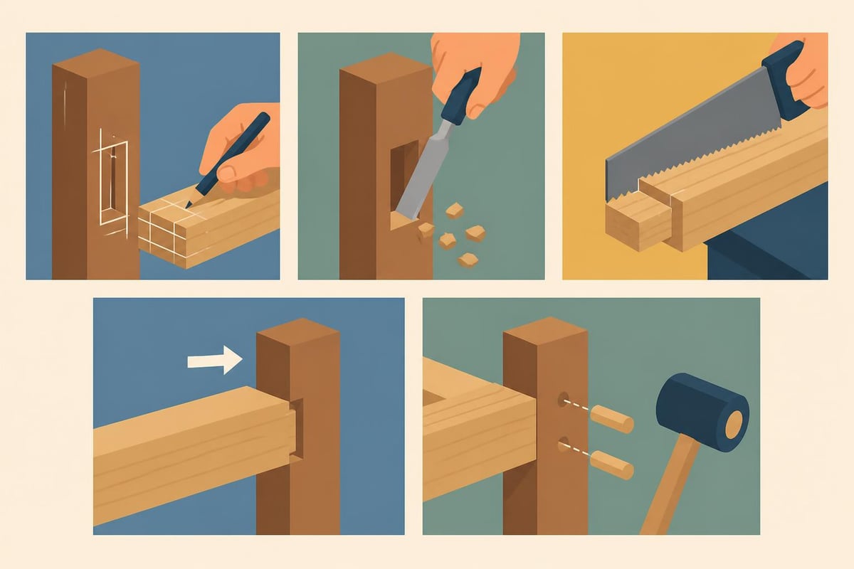 Joinery craftsmanship steps