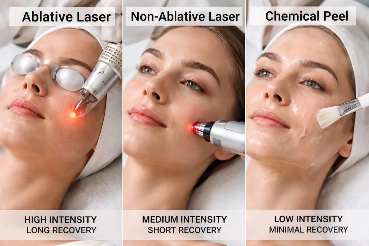 Comparison of ablative and non-ablative resurfacing approaches