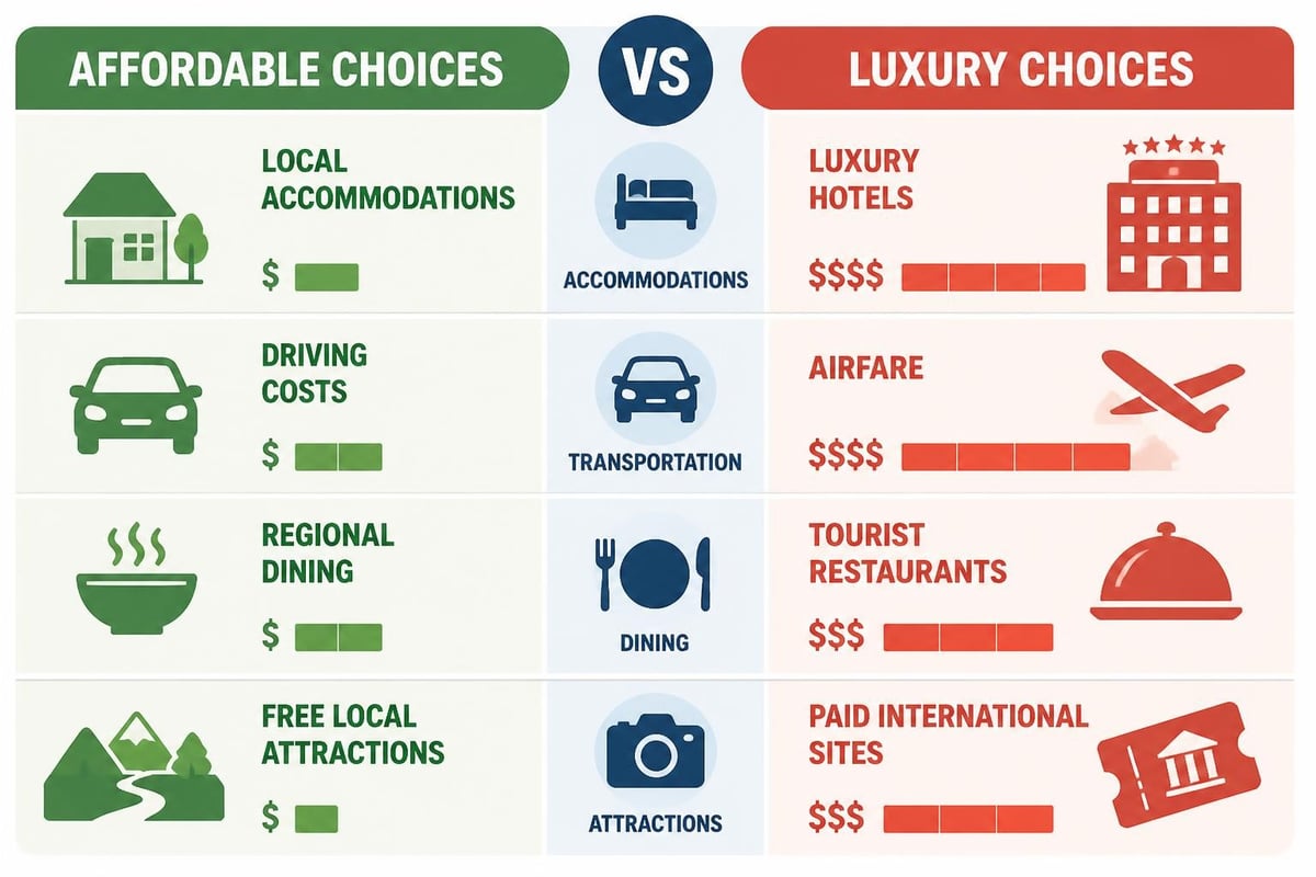 Budget benefits of regional trips