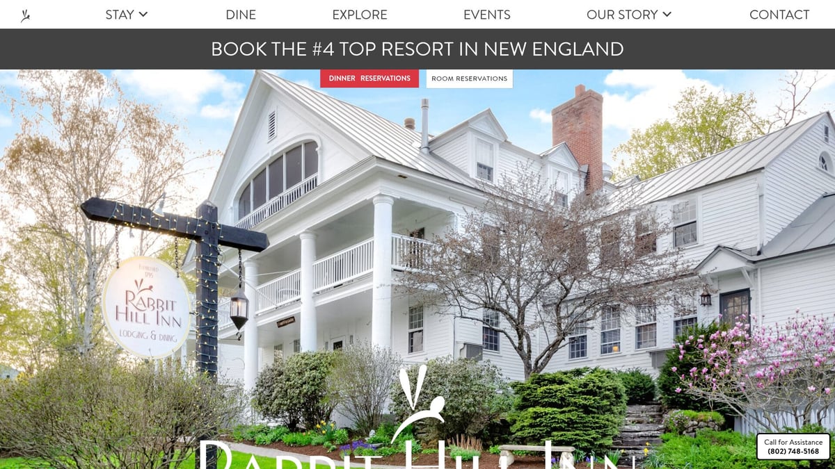 Top Romantic Inns in New England for a Dreamy 2026 Getaway - Rabbit Hill Inn, Vermont