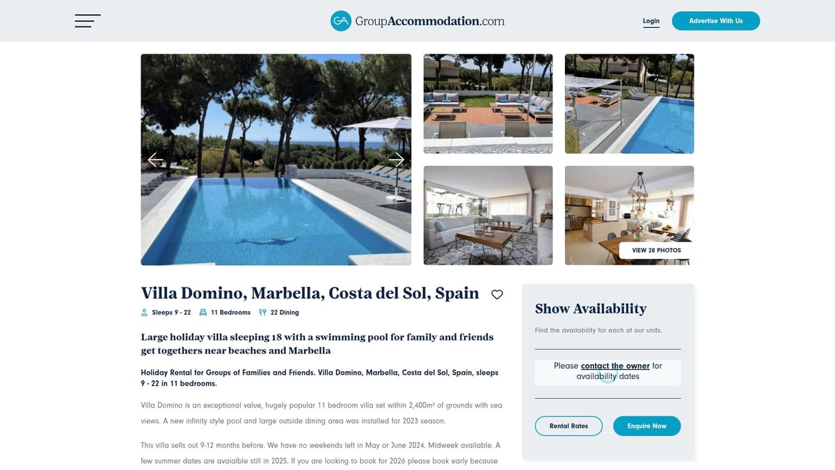 Top 8 Hen Party Villas for an Unforgettable 2025 Getaway - Villa Domino, Marbella – Spain