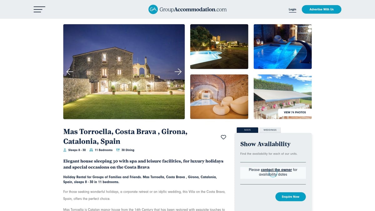 Top 8 Hen Party Villas for an Unforgettable 2025 Getaway - Mas Torroella, Costa Brava – Spain
