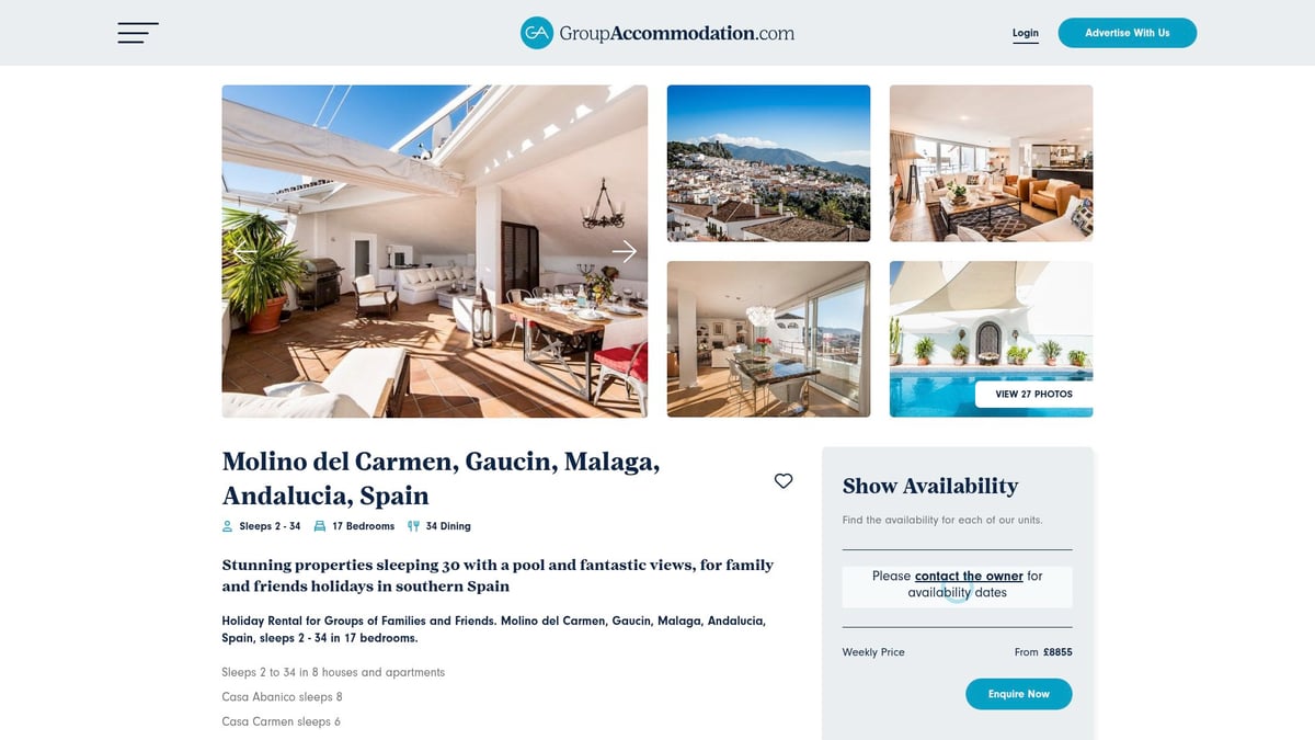 Top 8 Hen Party Villas for an Unforgettable 2025 Getaway - Molino del Carmen, Gaucin – Spain