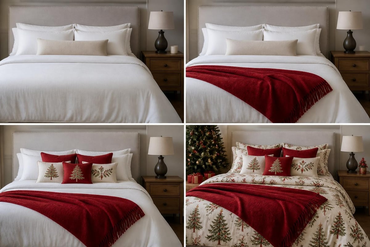 Christmas bedroom transformation