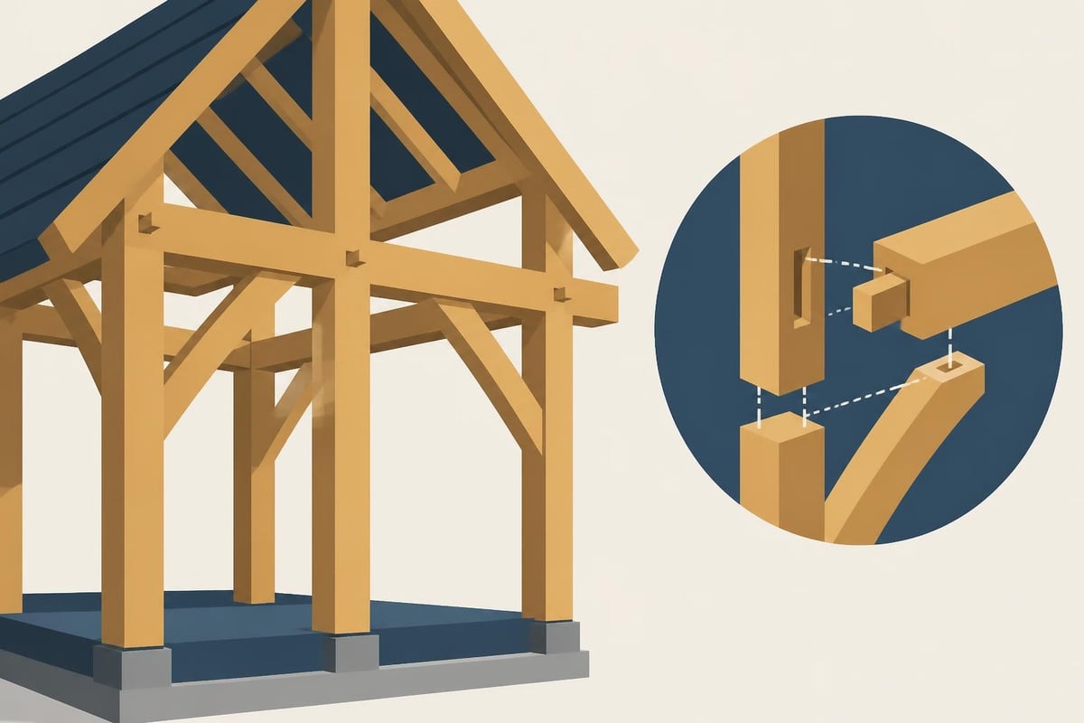 Timber frame joinery components