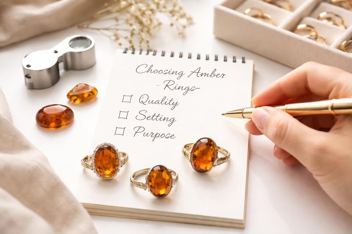 Amber ring selection process