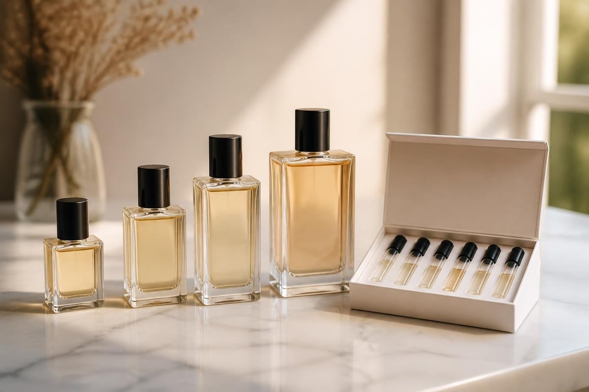 Parfum-Größenvergleich