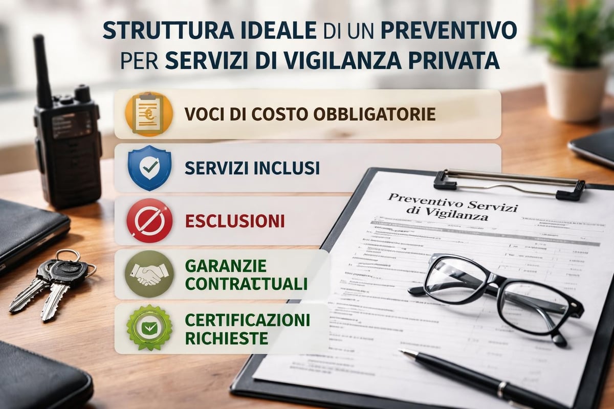 Elementi chiave preventivo vigilanza