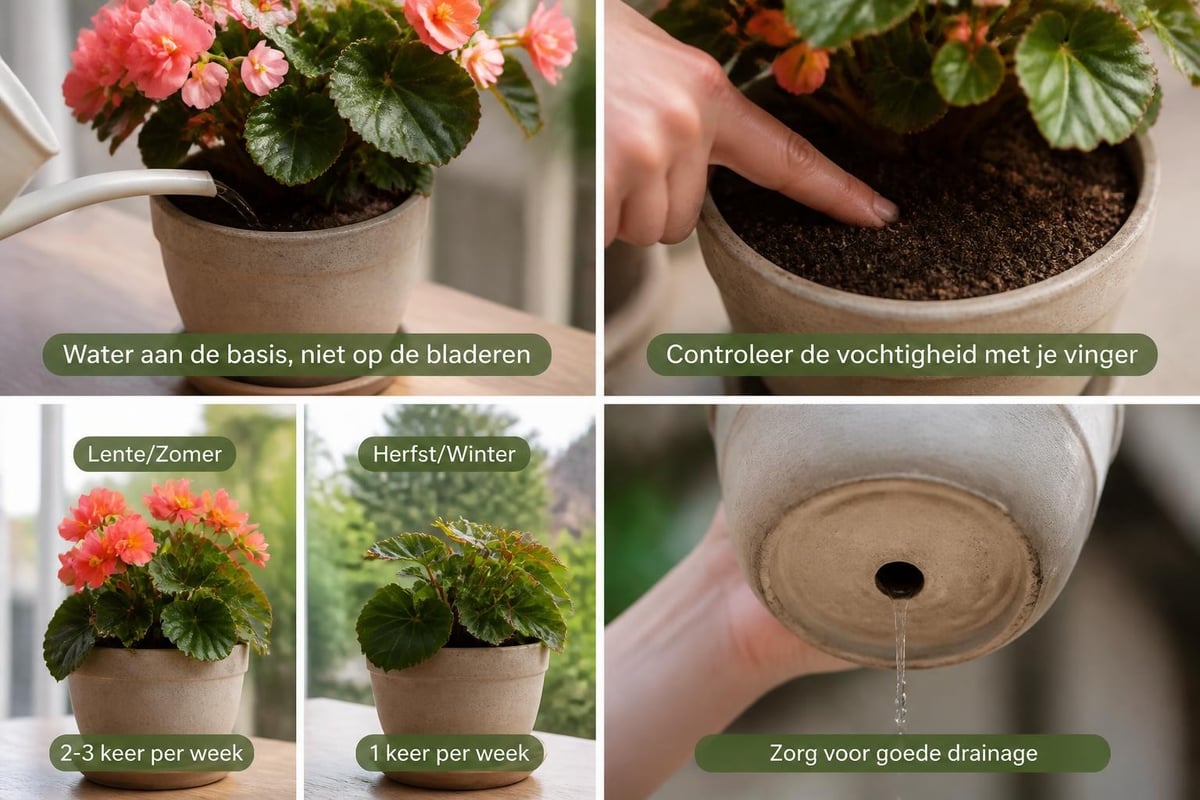 Begonia watergift methode