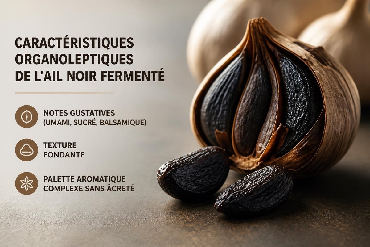 Profil sensoriel de l'ail noir