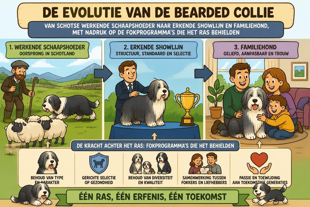 Bearded collie geschiedenis